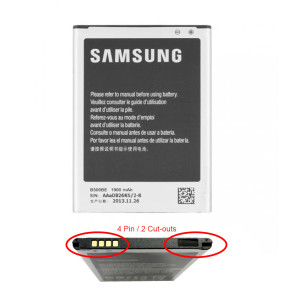Оригинална батерия B500BE с 4 пина за Samsung Galaxy S4 mini i9195 LTE 